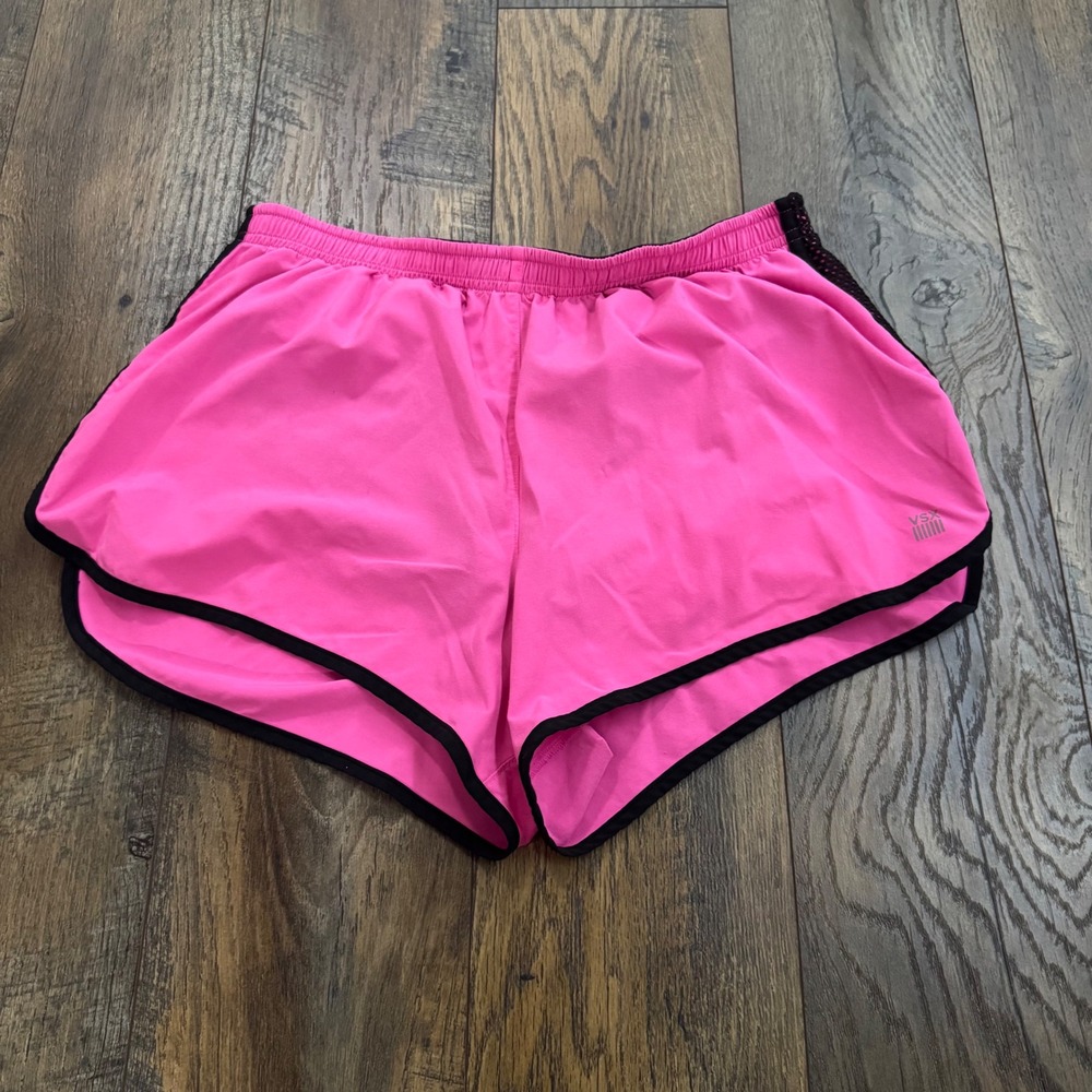 Victorias Secret VSX Sport Pink Running Shorts Built-in Liner Medium Athletic